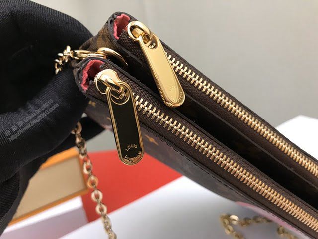 lv錢包 M68486 氣球Pochette Double Zip鏈條包  lvqb1006